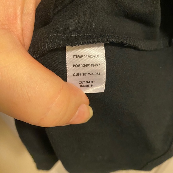 NWT Torrid 1 Blouse Black Stretch Lace Arm Top 1X Shirt Body Hugging - Picture 5 of 8